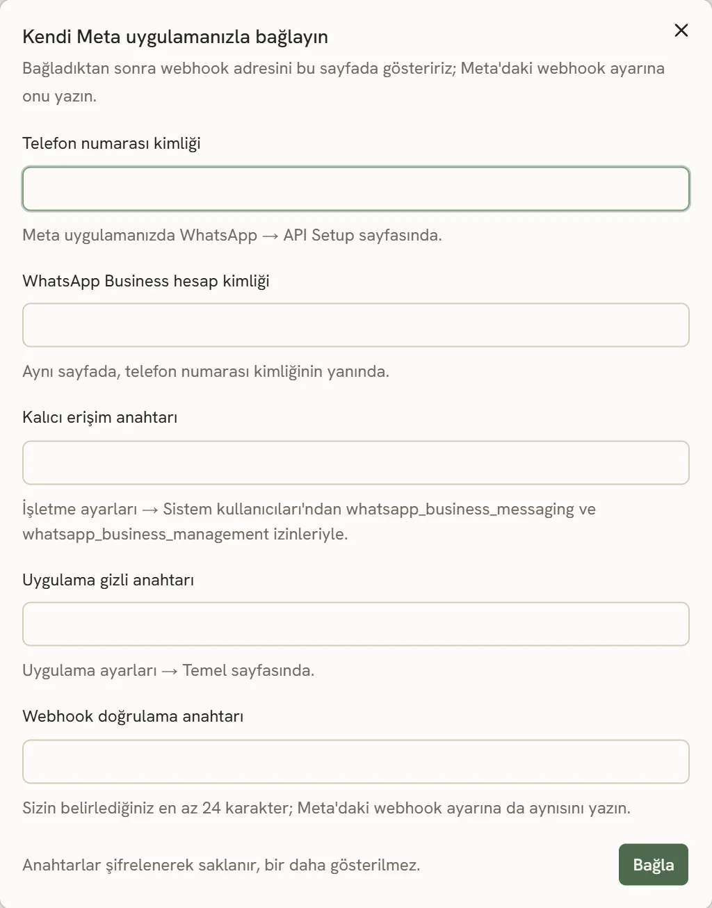 Uygulamadan ekran görüntüsü